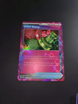 Unfair Stamp 165/167 Sv06 Twilight Masquerade Ace SPEC Rare Holo EN - Image 5