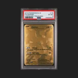 Pokemon TCG Legendary Treasures Zekrom EX 115/113 Full Art Secret Rare Holo - Image 1