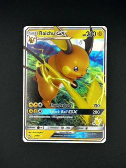 2019 Pokemon RAICHU GX 20/68 Hidden Fates Ultra Rare Holo Lightning English - Image 1