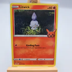 Pokemon TCG Card Litwick #024 Trick Or Trade 2024 - Image 1
