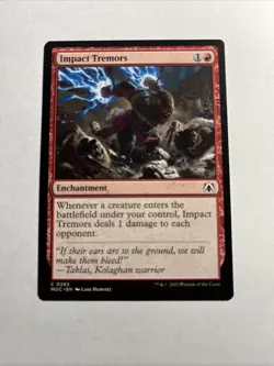 Impact Tremors - Commander: March of the Machine MTG Plus Bonus Card!!! - Image 1