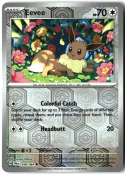 Pokemon Eevee REVERSE HOLO Common SV: Shrouded Fable 050/064 NM - Image 1