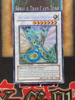 Yugioh Ancient Fairy Dragon CT06-EN002 Secret Rare Limited Edition LP - Image 1