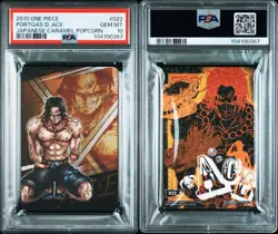 PSA 10 2010 ONE PIECE JAPANESE CARAMEL POPCORN PART 1 022 PORTGAS D. ACE - Image 4