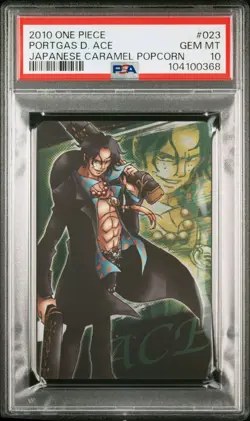 2010 ONE PIECE JAPANESE CARAMEL POPCORN PART 1 023 PORTGAS D. ACE POP1 - Image 2