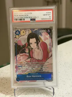 2025 ONE PIECE PROMOS ILLUSTRATION BOX VOL.1 #004 BOA HANCOCK PSA 10 - Image 1