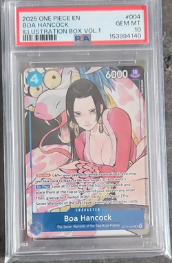 Bandai Boa Hancock 2025 Illustration Box Vol.1 ST17-004 Foil Super Rare PSA 10 - Image 1