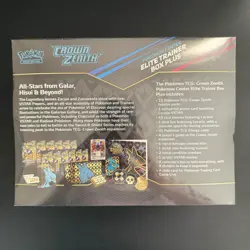 Crown Zenith Pokemon Center Elite Trainer Box Plus ETB TCG Card Factory Sealed - Image 2