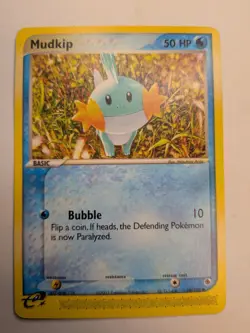 Mudkip 59/109 Ruby and Sapphire 59 (2003) E-Reader Pokemon Card - Image 1