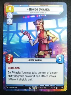 Hondo Ohnaka 790 Hyperspace Foil - Star Wars Unlimited Card #4GO - Image 1
