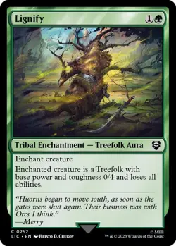 NM Lignify, MTG, Lord of the Rings, Magic the Gathering, 252 - Image 1
