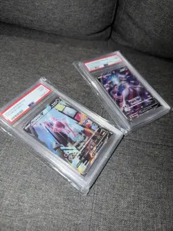 Pokemon MEWTWO V Pokemon Go Sword & Shield PSA 9 Mint Promo Full Art 2022 - Image 5