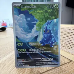 Pokemon Cards Heracross 194/193 Paldea Evolved Illustration Rare NM - Image 1