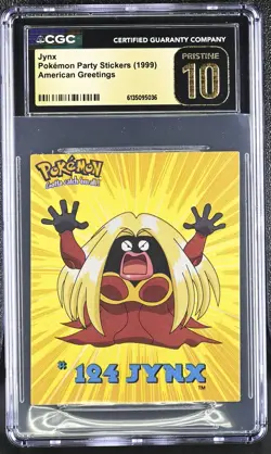 Jynx Pokemon Party Stickers American Greetings (1999) CGC 10 Pristine - Pop 1 - Image 1