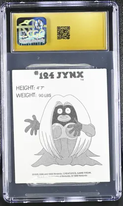 Jynx Pokemon Party Stickers American Greetings (1999) CGC 10 Pristine - Pop 1 - Image 2