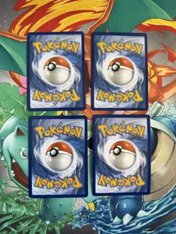 Pokemon TCG Poke Pad (3x regular & 1x reverse holo) Playset Perfect Order - Image 2