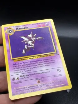 1999 Pokemon TCG Haunter (21) Fossil #21/62 Mp GS3 - Image 2