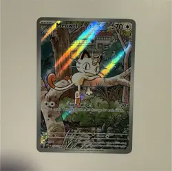 Pokemon TCG Meowth 106/094 Me02: Phantasmal Flames Illustration Rare Holo - Image 1