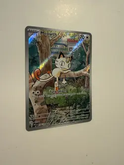 Pokemon TCG Meowth 106/094 Me02: Phantasmal Flames Illustration Rare Holo - Image 2
