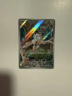 Pokemon TCG Meowth 106/094 Me02: Phantasmal Flames Illustration Rare Holo - Image 4