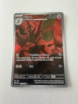 Pokemon TCG SV03 Obsidian Flames Scizor 205/197 Illustration Rare Full Art Holo - Image 1