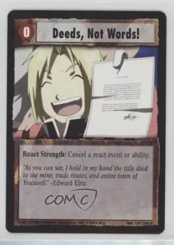 2005 Fullmetal Alchemist Trading Card Game Deeds Not Words! #170 - Image 1