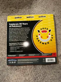 🔥Pokemon Day 2026 Collection Box Pikachu Promo Stamped +3 Booster Packs Coin - Image 3