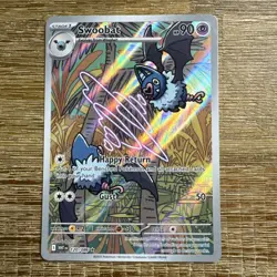 Swoobat 120/086 Illustration Rare White Flare Pokemon English Holo WHT EN IR art - Image 1