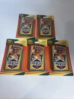 2021 Walgreen’s Pokemon Mystery Pack Seeded 1:5 Factory Sealed Lot of 5 - Image 1