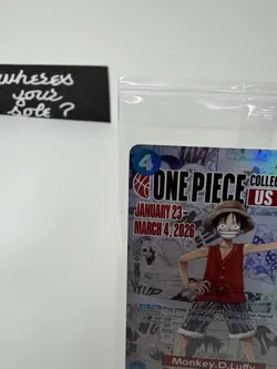 One Piece Monkey D. Luffy US Voyage Promo Card Foil College Basketball NCAA - Image 3