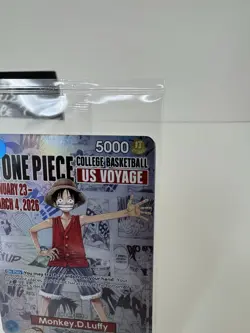 One Piece Monkey D. Luffy US Voyage Promo Card Foil College Basketball NCAA - Image 4