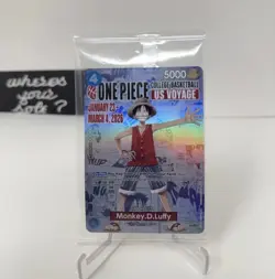 One Piece Monkey D. Luffy US Voyage Promo Card Foil College Basketball NCAA - Image 5