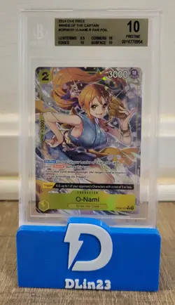 2024 ONE PIECE WINGS OF THE CAPTAIN ENGLISH O-NAMI PAR OP06-101 BGS 10 PRISTINE - Image 1