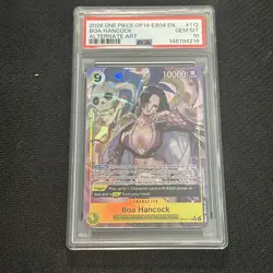 One Piece OP14-EB04 Azure Sea's Seven Boa Hancock ALT ART OP14-112 PSA 10 GEM MT - Image 1