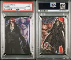 PSA 10 2010 ONE PIECE JAPANESE CARAMEL POPCORN PART 1 024 SHANKS POP1 - Image 4