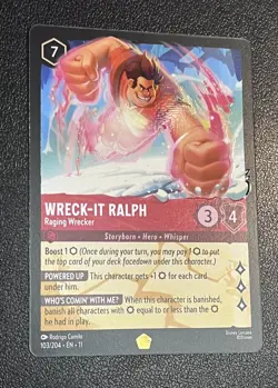 Winterspell Disney Lorcana Wreck-It Ralph Raging Wrecker 103/204 EPIC COLD FOIL - Image 2