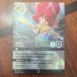 Ravensburger Disney Lorcana Ariel - Sonic Warrior Enchanted Foil 220/204 EN - Image 1