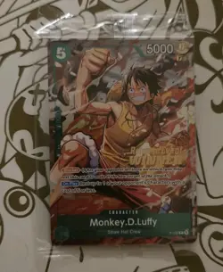 One Piece Card Game Monkey.D.Luffy Release Winner OP16 Promo P-135 Sealed - Image 1