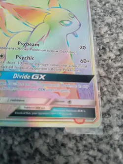 Pokemon TCG Espeon GX 152/149 Rainbow Secret Rare Card Sun Moon Base Set - Image 4