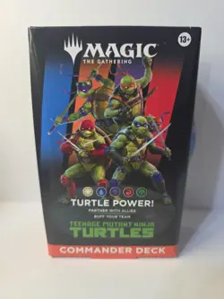 Magic the Gathering Teenage Mutant Ninja Turtles Turtle Power Commander Deck New - Image 1