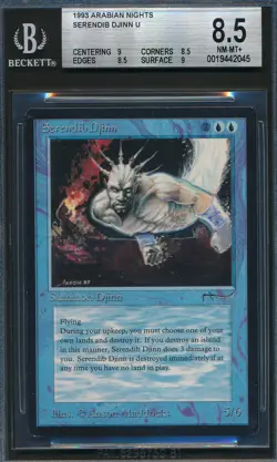 Arabian Nights Serendib Djinn BGS 8.5 Graded Magic MTG (2045) - Image 1