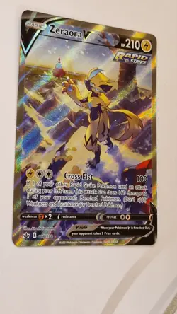 Pokemon Zeraora v Full Art Ultra Rare Alternate Card 166/198 Chilling Reign - Image 1