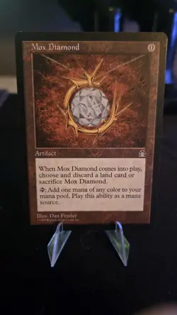 Wizards of the Coast MTG Mox Diamond Stronghold Rare Artifact Regular EN 1998 - Image 1