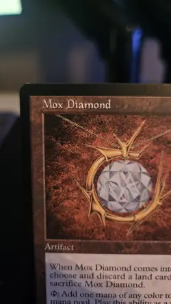 Wizards of the Coast MTG Mox Diamond Stronghold Rare Artifact Regular EN 1998 - Image 2