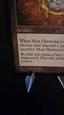 Wizards of the Coast MTG Mox Diamond Stronghold Rare Artifact Regular EN 1998 - Image 5