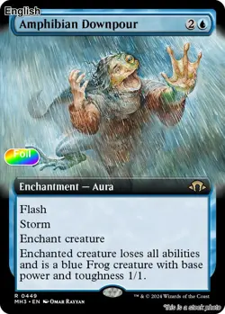 Amphibian Downpour (Extended Art) EN [MH3 - 449] - NM [Foil] TCG MTG - Image 1