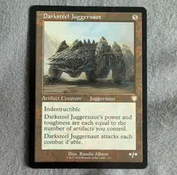 Darksteel Juggernaut (Retro Frame) R Commander: The Brothers' War 137 MTG - Image 1