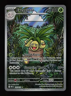 Exeggutor 135/132 Illustration Rare Mega Evolution Pokemon Cards - Image 1