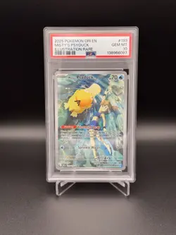 2025 POKEMON DRI EN-DESTINED RIVALS ILLUSTRATION RARE MISTY'S PSYDUCK PSA 10 - Image 1