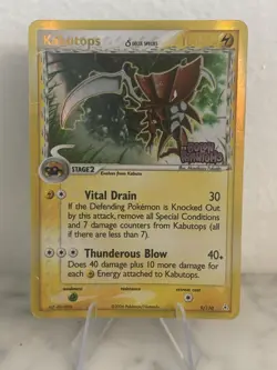 Pokemon TCG - Kabutops Delta Species 9/110 Stamped EX Holon Phantoms ENG HP - Image 1